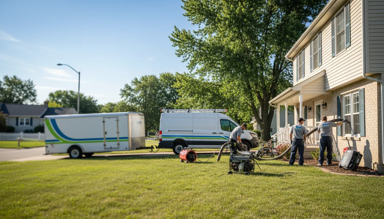 Flooded Basement Restoration And Cleanup With Repair in Beckemeyer, IL near me